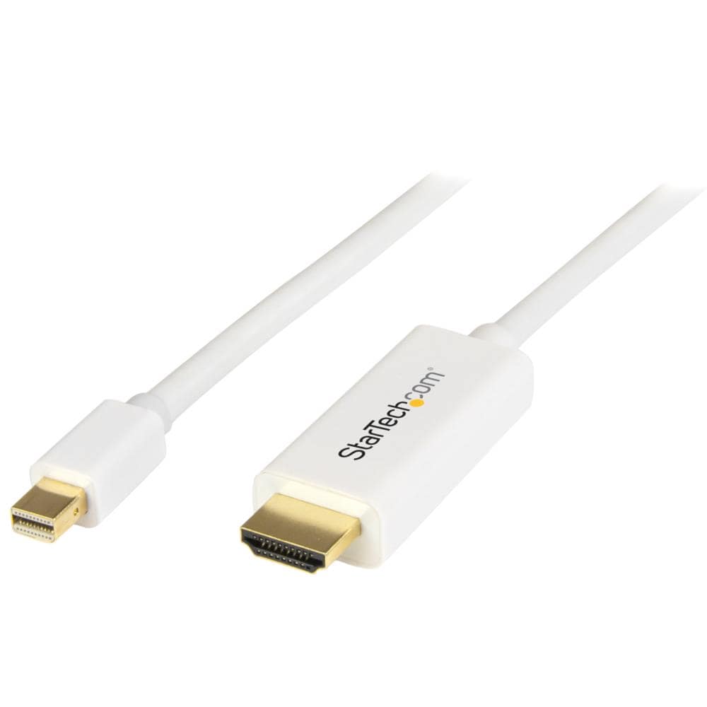 Mini DisplayPort - HDMIϊP[u 1m zCg 4K𑜓x/UHDΉ ~jfBXvC|[g/mDPiIXj - HDMIiIXjA_v^P[u@ۏ؊ԁF 3N