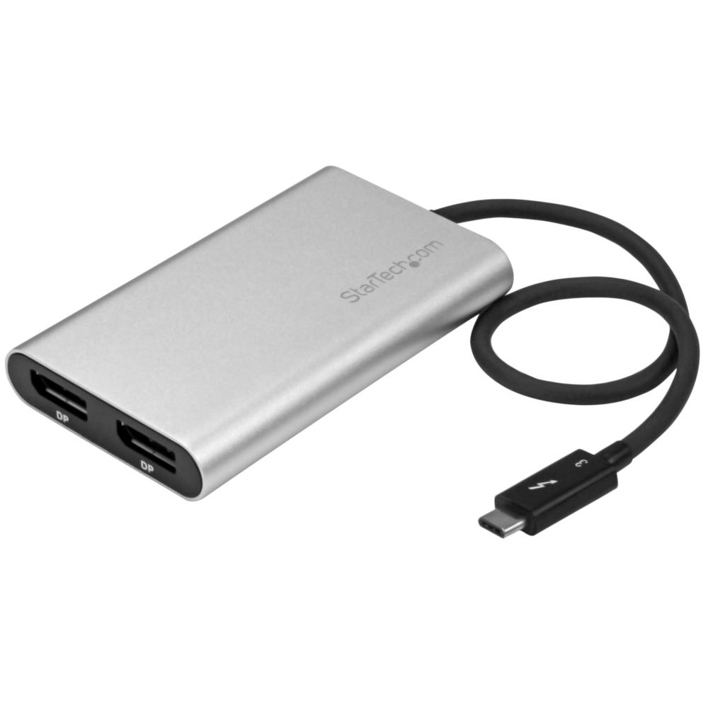 Thunderbolt 3 - 2|[gDisplayPortϊA_v^ 4K/60Hz Mac  Windows ɑΉ USB Type-C(IX) - 2x DP/fBXvC|[g(X)@ۏ؊ԁF 2N