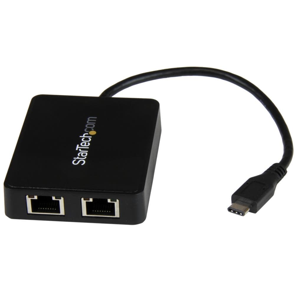 USB-Cڑ2|[gMKrbgLLANϊA_v^@USB 3.0 A|[g x1t@USB Type-C(IX) - 2x RJ45(X)@ۏ؊ԁF 2N