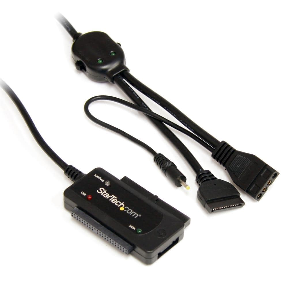 USB 2.0 - SATA/IDEϊP[u@2.5/3.5C`SSD/HDDɑΉ@ۏ؊ԁF 2N