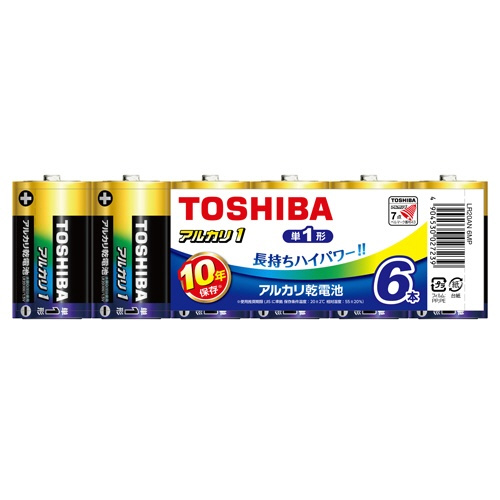 アルカリ乾電池　単１　ＬＲ２０ＡＮ　６ＭＰ　６本入
