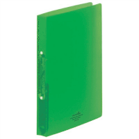 アクアドロップス　リングファイル　Ａ４縦　背幅３２　黄緑