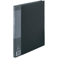 クリアーブックＡ４縦　ポケット数２０枚　グレー　１冊