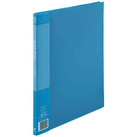 クリアーブックＡ４縦　ポケット数１０枚　ブルー　１０冊