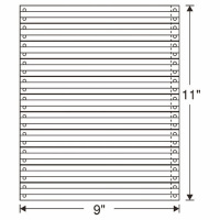 ストックフォーム　９Ｘ１１　２０００枚　罫入