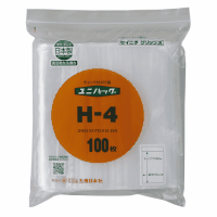 ユニパック　チャックポリ袋　Ｈ－４　２４０×１７０　１００枚