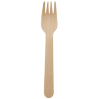 透明袋入ウッドフォーク１５．５ｃｍ　１００本