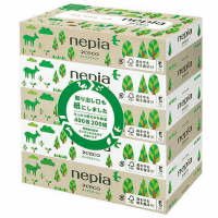 ネピアネピｅｃｏＢＯＸティシュ　５個×１２Ｐ