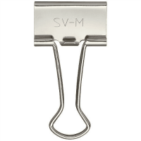 ダブルクリップ　中　Ｂ５５１Ｊ－Ｍ１０　シルバー　１０個