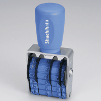 シヤチハタ　回転ゴム印　欧文飛日付４号ゴシック　ＮＦＢ－４Ｇ