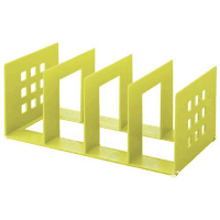 仕切りラック３９０ｍｍ　Ａ７３２２－６　黄緑