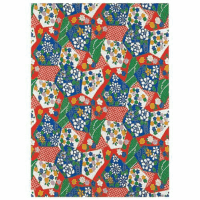 和紙千代紙　Ｂ４００Ｊ－５ＲＢ　赤青系柄　１０枚