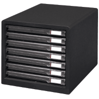 レターケーススリム７段　Ｌ－７ＳＲ　ダークグレー