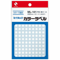 マイタック　カラーラベル　ＭＬ－１４１　白　５ｍｍ