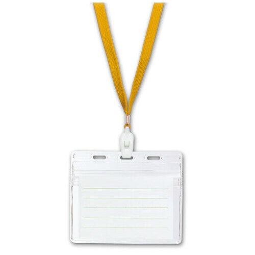 ＩＤカード用吊下げ名札　黄　ＮＦ－４５１－Ｙ　１０枚