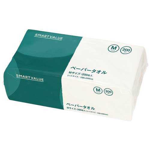 ペーパータオルＭ　２００枚３５個入５箱Ｎ２４１Ｊ－Ｍ３５－５