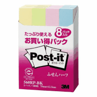 Ｐｏｓｔ－ｉｔ　再生紙ふせん　５６０ＲＰ－ＢＫ　混色