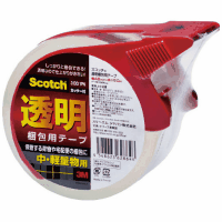 透明梱包用テープ　カッター付　３１３Ｄ　１巻