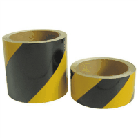 安全反射標識テープ　９０ｍｍ×１０ｍ　斜めシマ