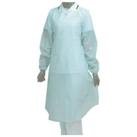 ベルデポリガードエプロン　Ｎｏ．１２１１　ブルー　Ｌ　１０枚