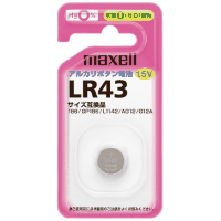 アルカリボタン電池　１．５Ｖ　ＬＲ４３　１ＢＳ