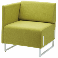 応接チェア　ＬＤＰ　背・右片肘付　ＹＧ