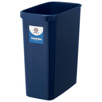 持ち手付きゴミ箱　角型１８Ｌ　ブルー　Ｎ１５６Ｊ－Ｂ　５個