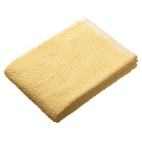 ボーダー入バスタオル　パールクリーム