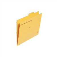 カットフォルダー　Ａ４横　４山（１セット４枚入）　イエロー