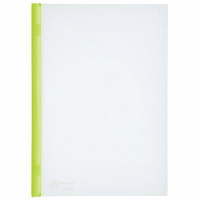 スライドバーファイル厚とじ　Ａ４縦　５０枚綴　１０冊　黄緑