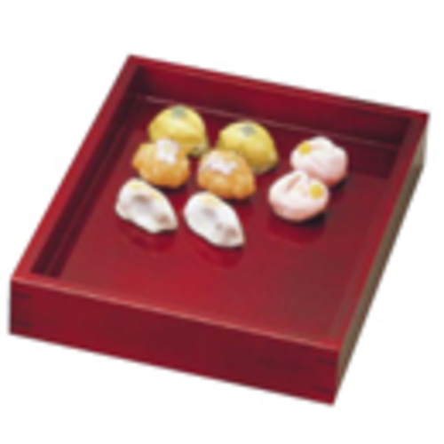 溜塗菓子番重　小