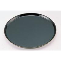 陶器製ケーキトレー丸型　ＥＭ－１８－ＫＳ（金線入）