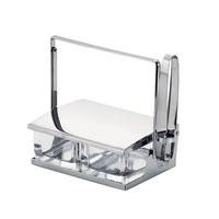 ガラス薬味入れ　Ｎｏ．８２５（２ヶ仕切）