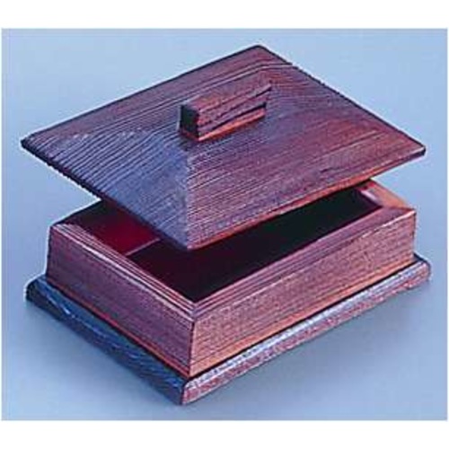 焼杉楊枝箱（内朱）