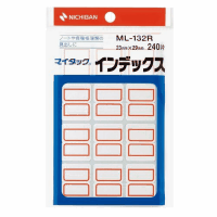 マイタックラベルインデックス　赤　ＭＬ－１３２Ｒ