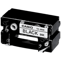ＤＩＳＣタイトルプリンタ用テープ　黒　ＴＲ－１８ＢＫ
