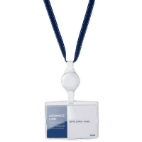 ＩＤハードケース＆リールストラップ　青　ＡＬ－８９４－Ｂ