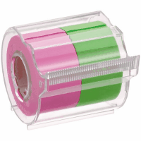 メモックロールテープカッター付（２巻入）ローズ＆ライム