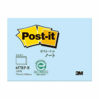 ポスト・イットノート再生紙シリーズ　ブルー　６５７ＲＰ－Ｂ
