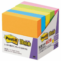 強粘着ノート　５０Ｘ５０　６５０－５ＳＳＡＮ　蛍光５色　５冊