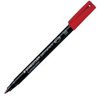 ルモカラー油性ペン　細書き　線幅Ｍ　レッド　３１７－２