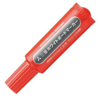 ホワイトボードマーカー　太字・丸芯　赤