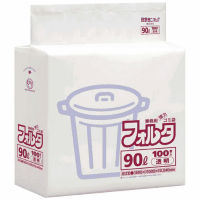 業務用強力ゴミ袋　フォルタ環優包装　９０Ｌ　透明　１００枚