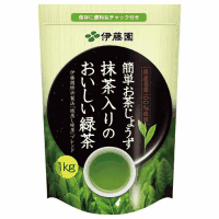 簡単お茶じょうず　抹茶入りのおいしい緑茶　１ｋｇ　※