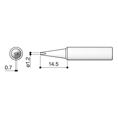 はんだこて用交換こて先　Ｔ１８－Ｄ１２
