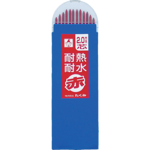 ノック式鉛筆替え芯　赤