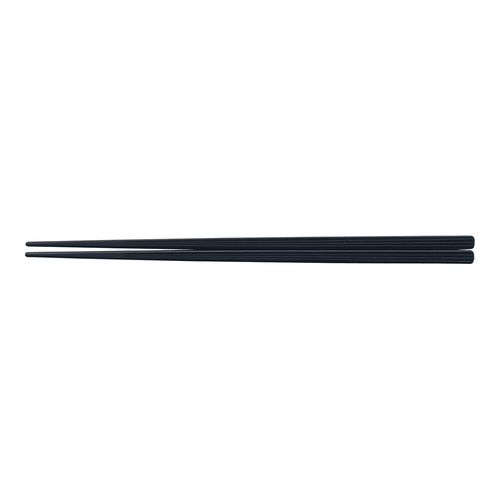 ＰＢＴ筋目四角箸（１０膳入）　黒　２２．５ｃｍ