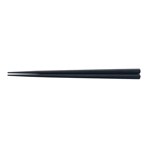 ＰＢＴ筋目六角箸（１０膳入り）　黒　２２．５ｃｍ