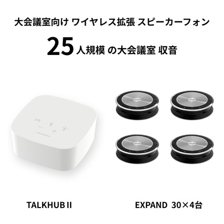 ワイヤレスハブ＋スピーカーフォン4台セット（TH-EX　304）