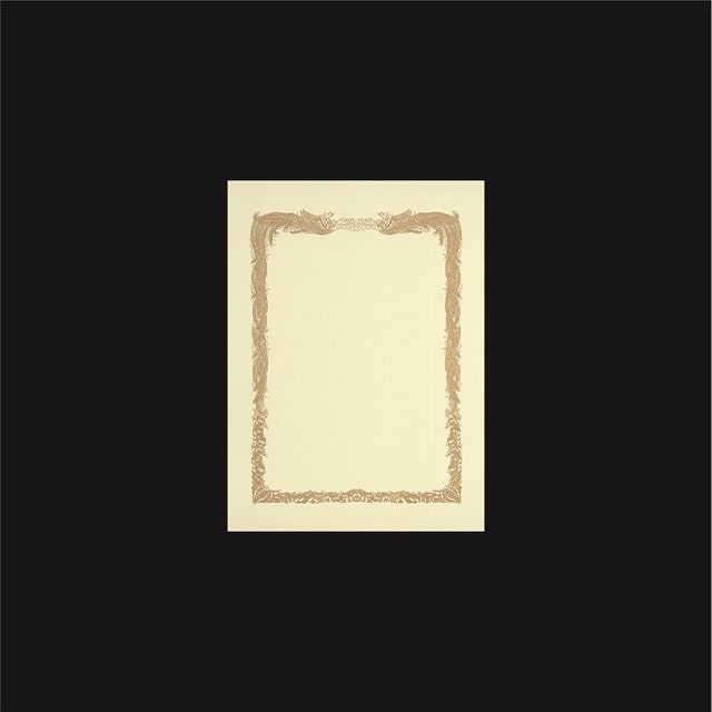 賞状用紙 B5ワイド ｸﾘｰﾑCoC 縦長(RT)